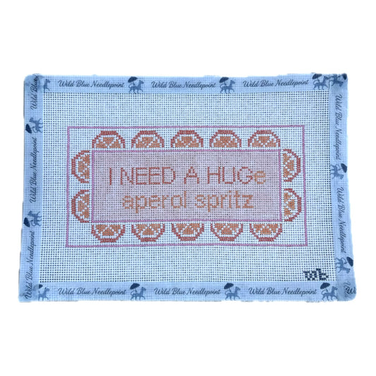 I Need a Hug(e aperol spritz) Needlepoint Canvas